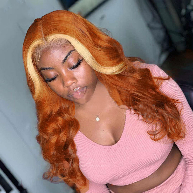 Wave Lace Front Wig Blonde Colored