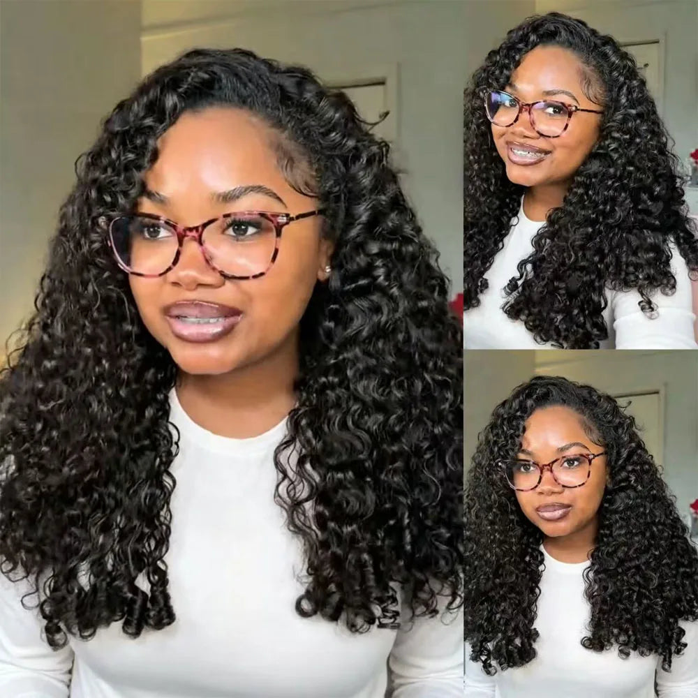 The Burmese Flip 3‑in‑1 Half Wig – 250% Density Glueless Human Hair