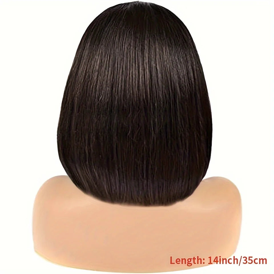 The Chic Cut™ 4×4 HD Lace Straight Bob Wig – 200% Density, 10 Inch