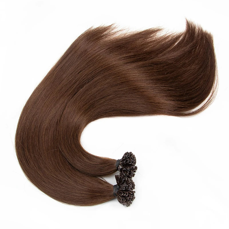 Italian Keratin Bond Human Hair K-Tip Extensions | 12–24 Inches