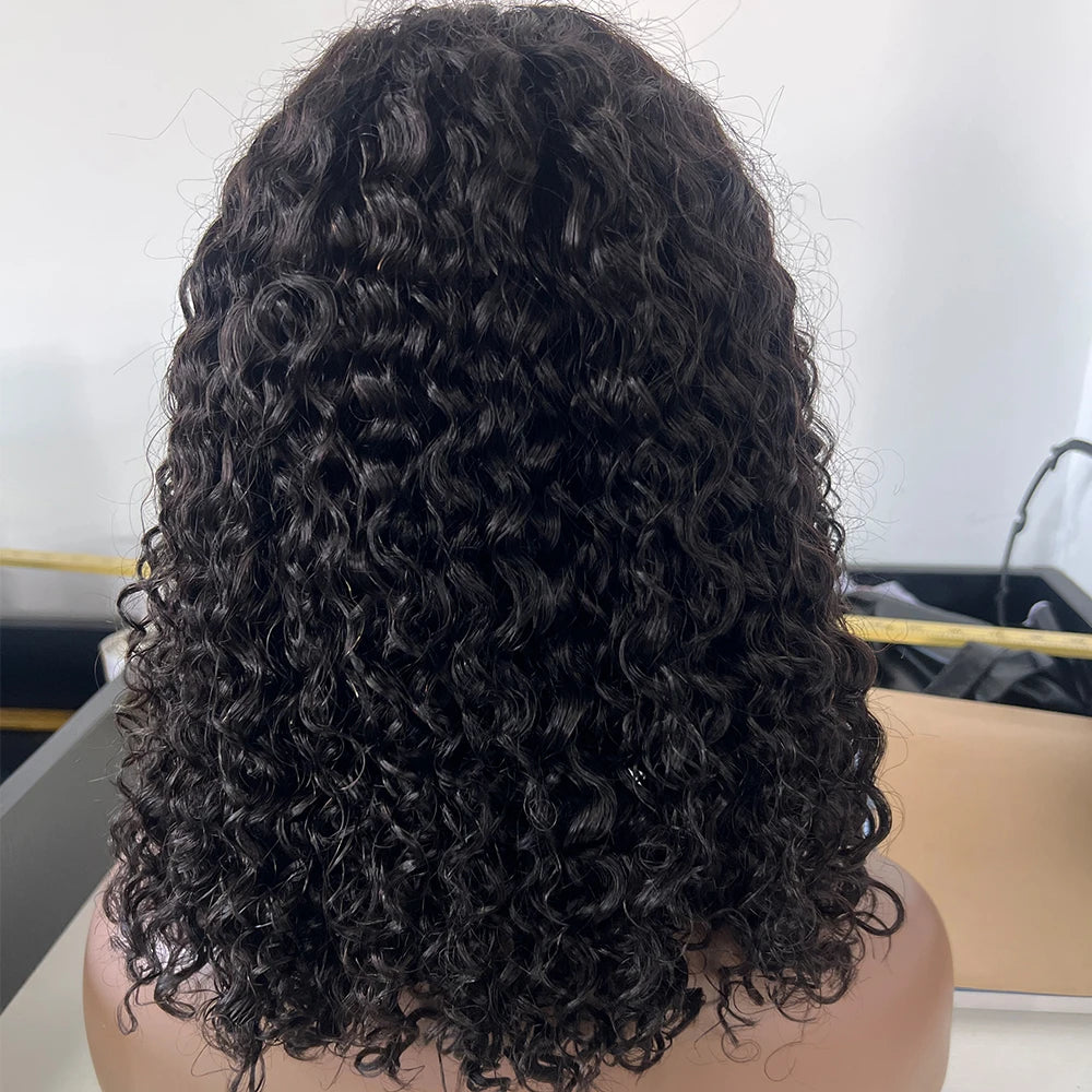 4C Kinky Curly Human Hair Bob Wig | 4×4