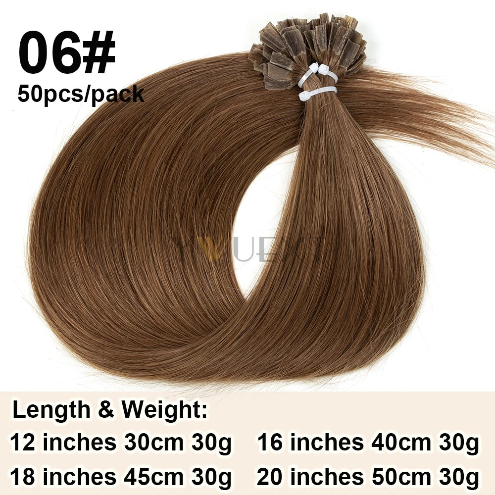 K Tip Hair Extensions Keratin Human Hair Hot Fusion Hair Extension European Hair Keratin Glue Machine Remy 12-20 inches