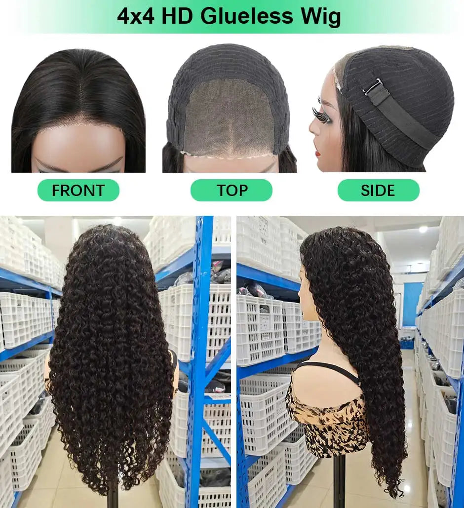 Natural Wave Glueles Wear & Go Wig