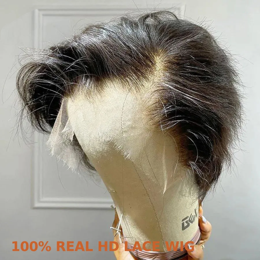 Straight Pixie Cut 13×4 HD Lace Human Hair Wig