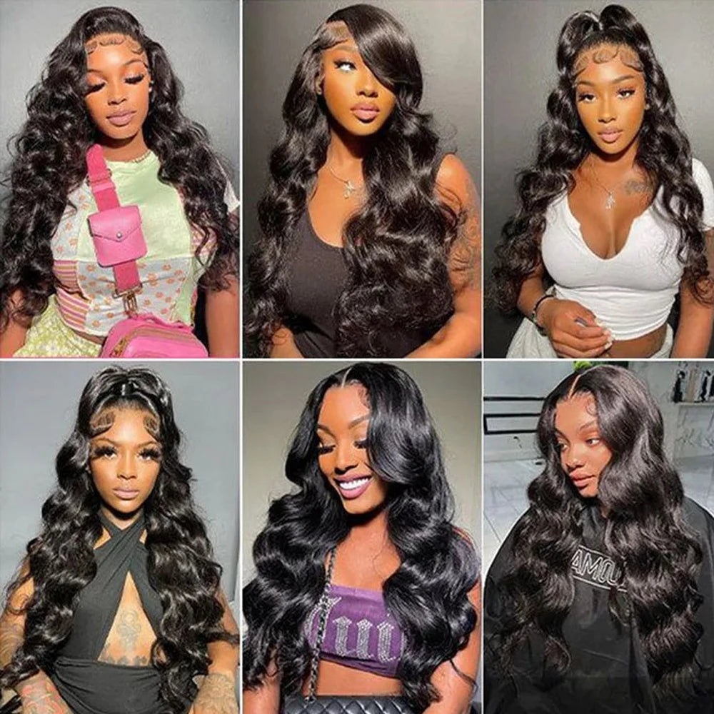 360 Full Lace Front Wig Human Hair Wigs Body Wave 13x6 13x4 HD Lace Front Wig Human Hair Pre Plucked Deep Curly Lace Frontal Wig