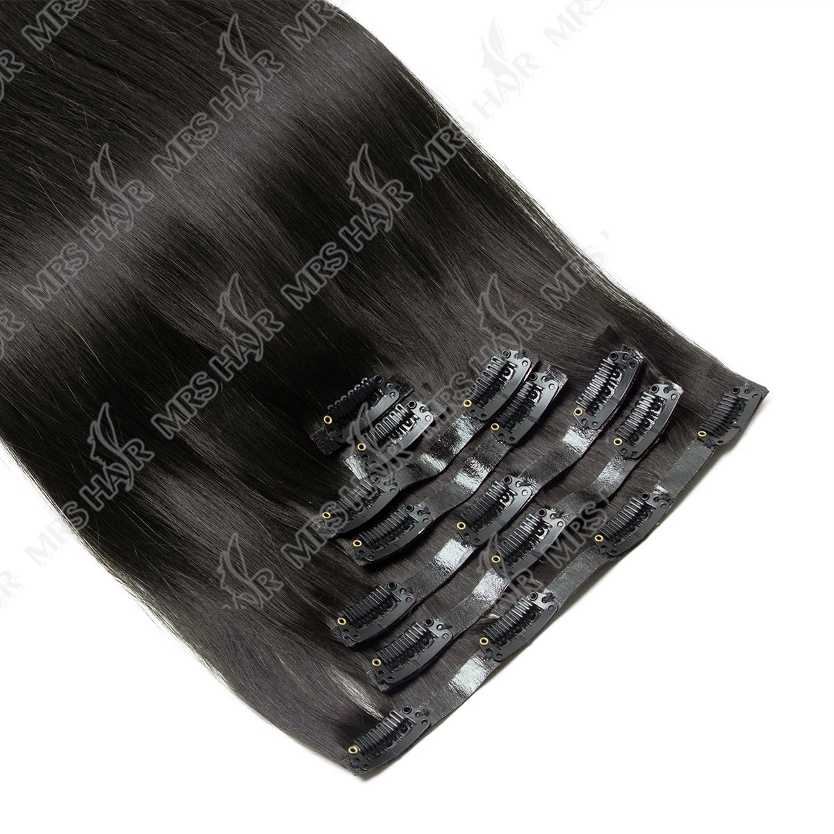 Invisible PU Clip In Hair Extension Human Hair Injected PU Tape Weft Clip in Extension 7Pcs/set 12-24inch 100G 120G Clip On Hair