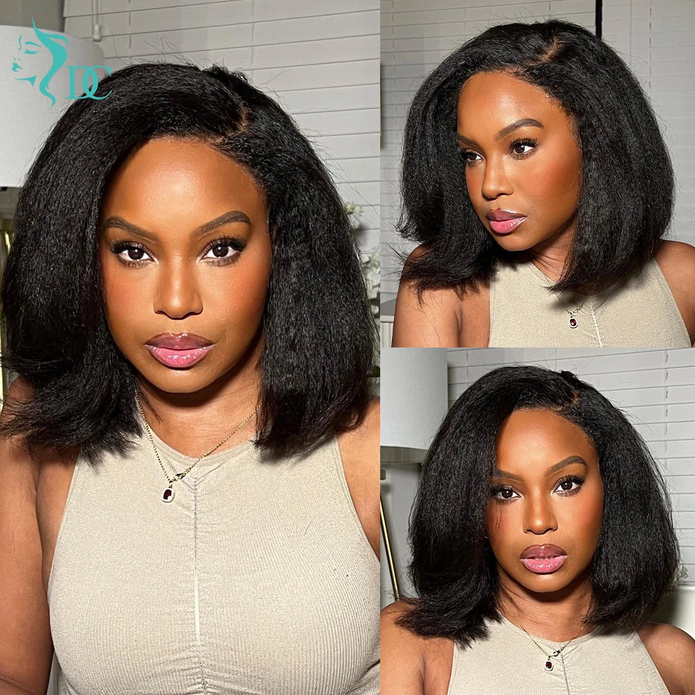 4C Kinky Straight Bob Wig