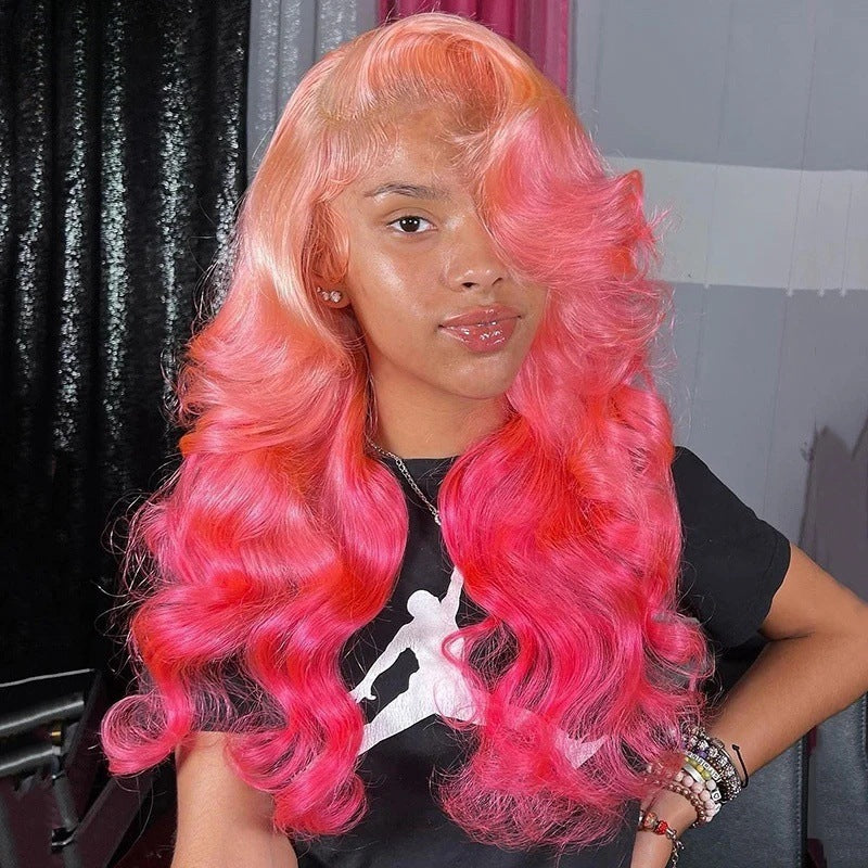 Pink 13x4 lace front Wig
