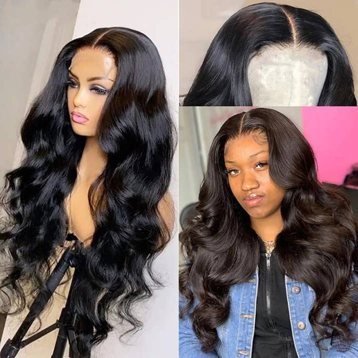 Black Synthetic Lace Front Wig