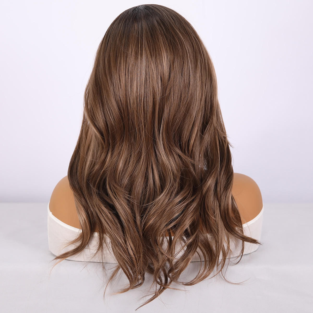 Gradient Brown  Curly Hd lace