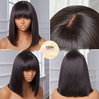 Bobo Bangs Lace Front Wig