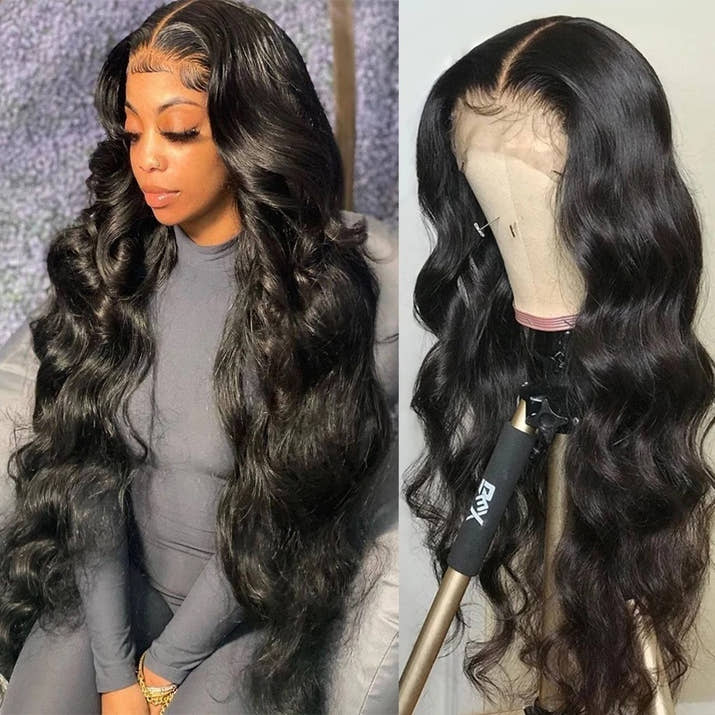 Black Synthetic Lace Front Wig