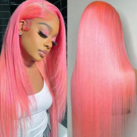 Pink 13x4 lace front Wig
