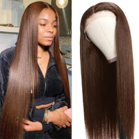 Chocolate HD lace Long Straight H