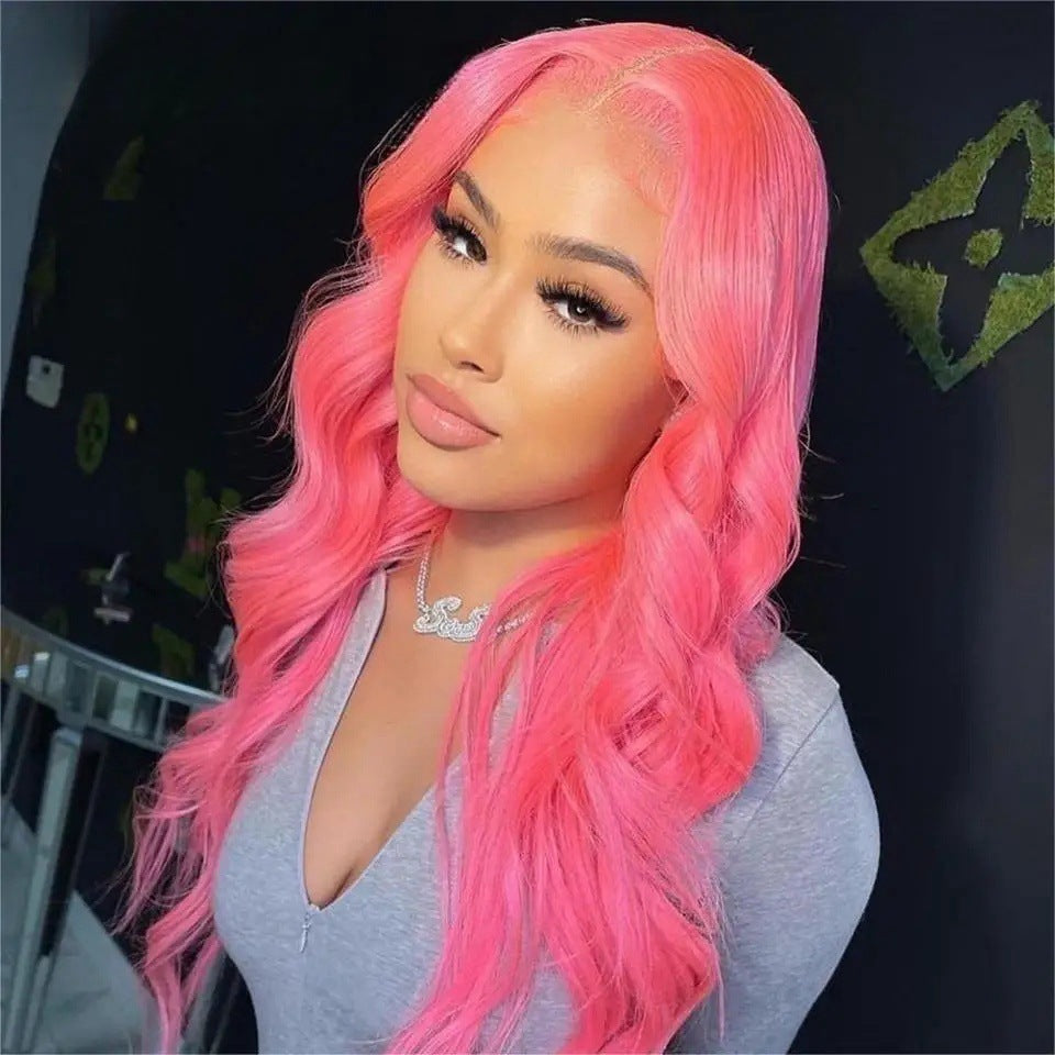 Pink 13x4 lace front Wig
