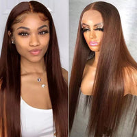 Piano Color Long Straight Wig