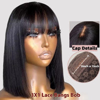 Bobo Bangs Lace Front Wig