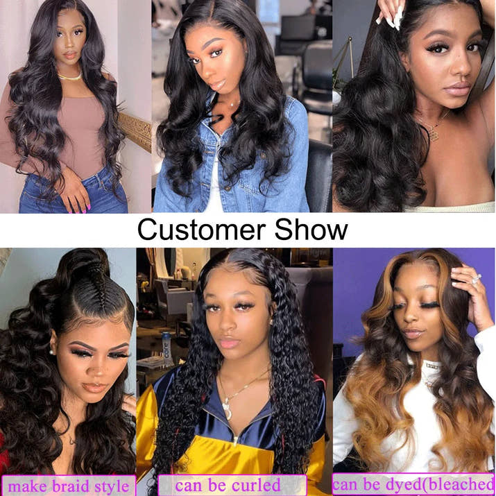 PerisModa 100% Human Hair Body Wave Bundles Human Hair Brazilian Natural Black 3/4 Bundle Deals Virgin Hair Raw Hair Extensions