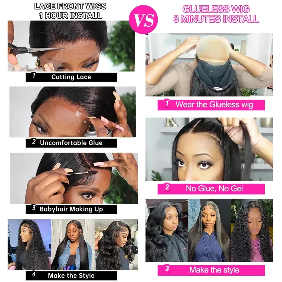 300% Brazilian Curly Short Bob 13x6 HD Lace Front Human Hair Wigs Brazilian Deep Wave 13x4 Transparent Lace Frontal Remy Wig