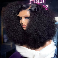 300% Brazilian Curly Short Bob 13x6 HD Lace Front Human Hair Wigs Brazilian Deep Wave 13x4 Transparent Lace Frontal Remy Wig