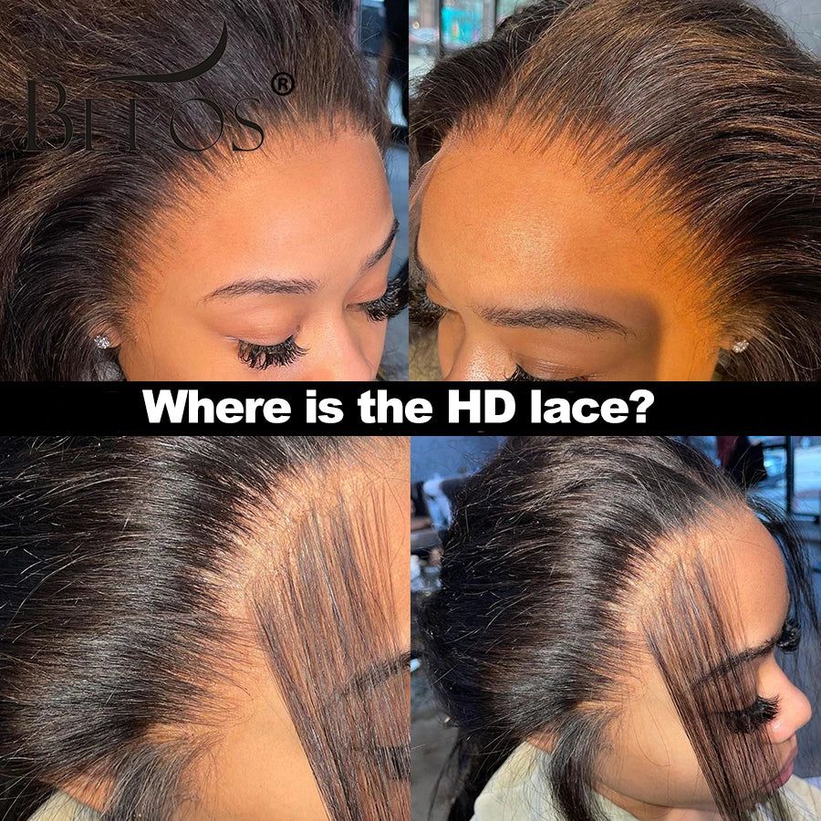 BEEOS Skinlike 13x6 HD Lace Frontal Only Pre Plucked Straight 6x6 5X5 HD Lace Closure Only Brazilian Human Hair 13x4 HD Frontal