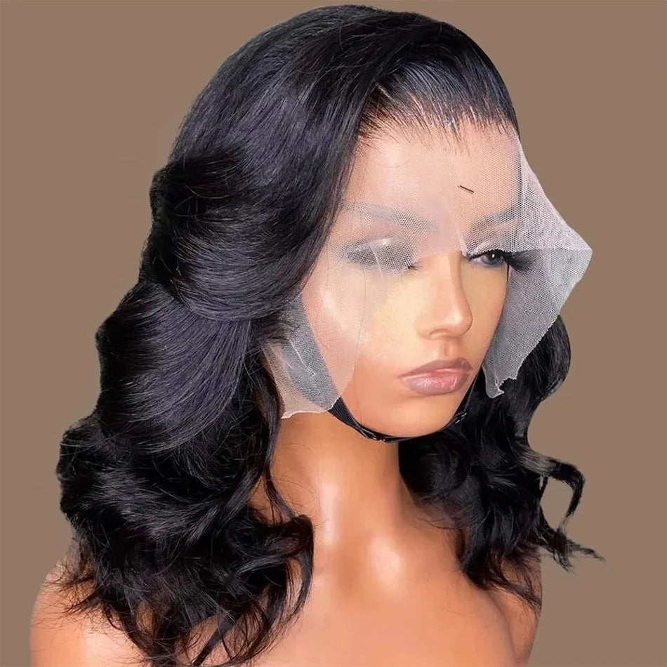 Brazilian Natural Black HD Bob Wig