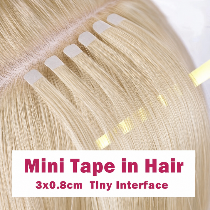 613 Blonde Mini Tape-In Human Hair Extensions | 10 or 20 Pieces