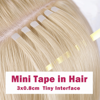 613 Blonde Mini Tape-In Human Hair Extensions | 10 or 20 Pieces