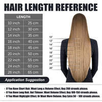 Fairy Remy Hair 0.5g/strand 12/14 inch Real Remy K Flat Tip Human Hair Extensions Silky Straight Pre Bonded Keratin Hair