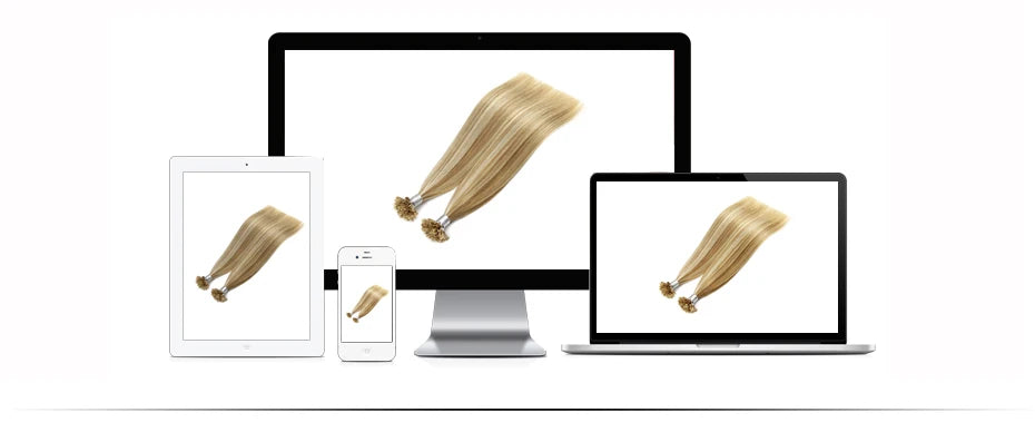 Fairy Remy Hair 0.5g/strand 12/14 inch Real Remy K Flat Tip Human Hair Extensions Silky Straight Pre Bonded Keratin Hair