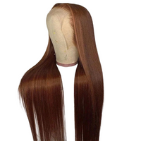 Chocolate Brown Straight Hd Lace Wig 180 density