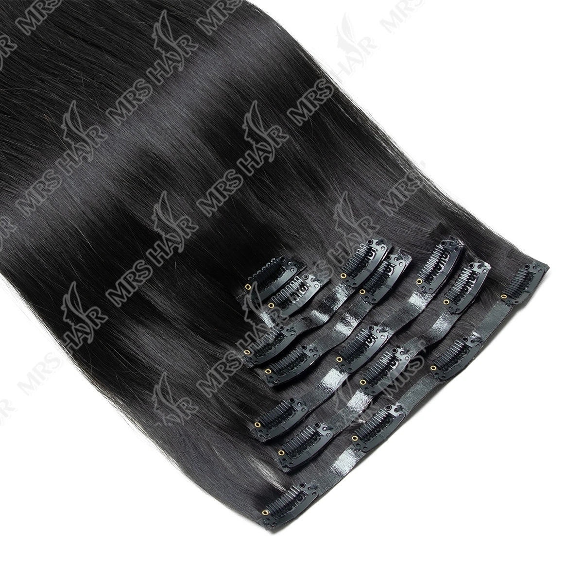 Invisible PU Clip In Hair Extension Human Hair Injected PU Tape Weft Clip in Extension 7Pcs/set 12-24inch 100G 120G Clip On Hair