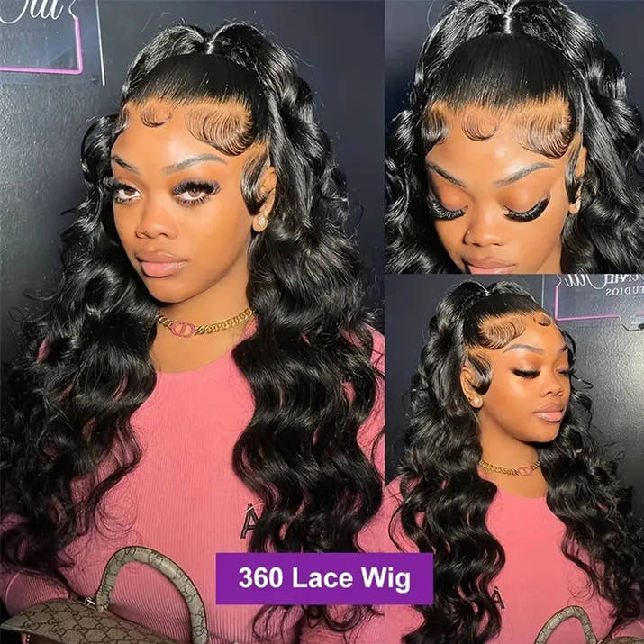 360 Full Lace Front Wig Human Hair Wigs Body Wave 13x6 13x4 HD Lace Front Wig Human Hair Pre Plucked Deep Curly Lace Frontal Wig