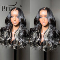 BEEOS 1B/613 Oreo Highlight 13x6 HD Lace Frontal Wig 250% Pre plucked 613 Blonde Body Wave 5x5 HD Lace Closure Wig For Women