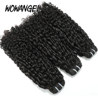 WOWANGEL Burmese Curly Human Hair Bundles Pixie Curly Bundles 100% Unprocessed Virgin Hair Extensions Ocean Spiral Curly Weft