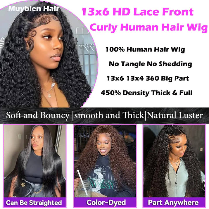 360 Full Lace Deep Curly Wig Human Hair 13x6 13x4 HD Lace Front Curly Wig Glueless 4x4 5x5 Closure Glueless Wigs Ready to Wear