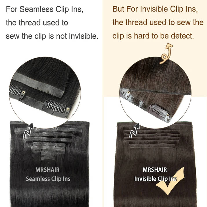 Invisible PU Clip In Hair Extension Human Hair Injected PU Tape Weft Clip in Extension 7Pcs/set 12-24inch 100G 120G Clip On Hair