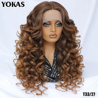Colorful Curly Lace Front Wig