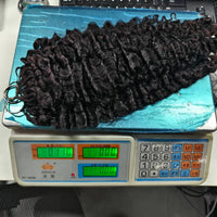 Millionaire Queen Feather Hair Weft 15A Burmese Curly 100% Real Human Hair Weave Knotless Crochet Pre-Separated Hair Extensions