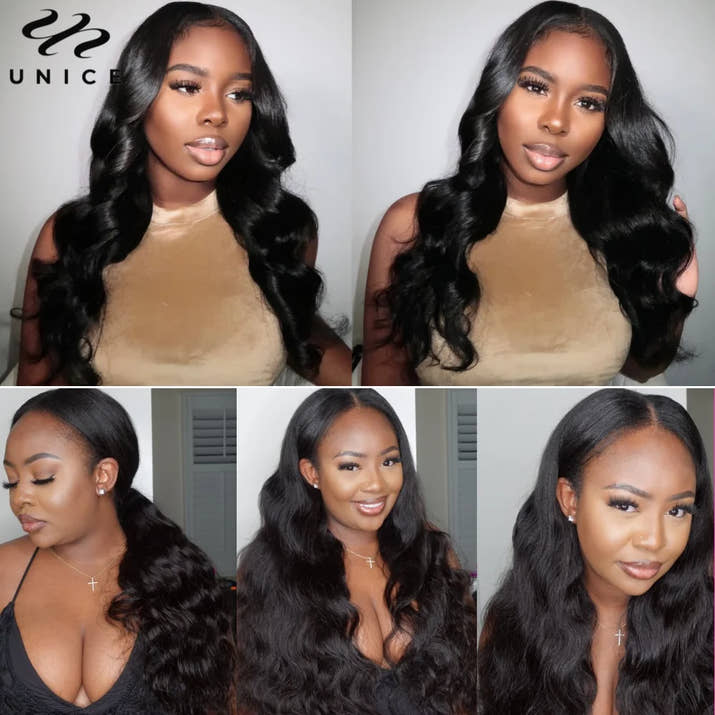 The Flip & Go™ Body Wave V-Part Drawstring Wig – 180% Density