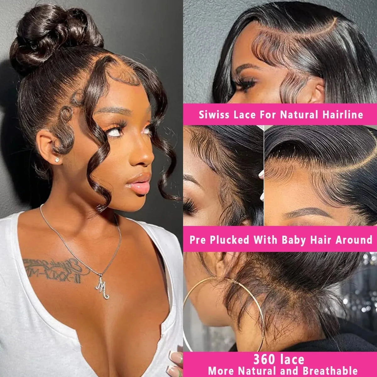 LuxeWave 250% Density Brazilian Body Wave HD Lace Wig | 24–46 Inch