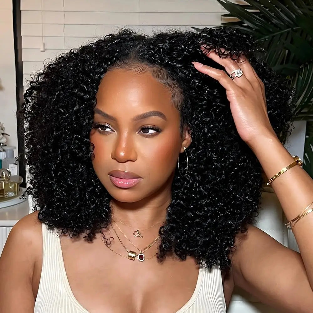 240g Afro Kinky Burmese Curly Crochet Human Hair Knotless Pre-Separated Crochet Feather Hair Extensions Curly Human Hair
