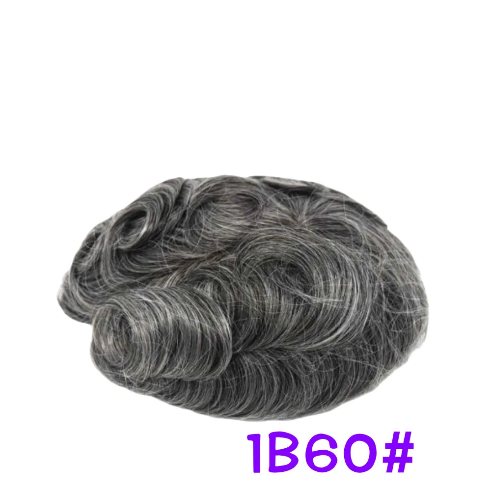 Full Lace Toupee For Men Human Hair Systems Unit Men's Lace Base Wig Breathable Male Capillary Prothesis Man Wigs
