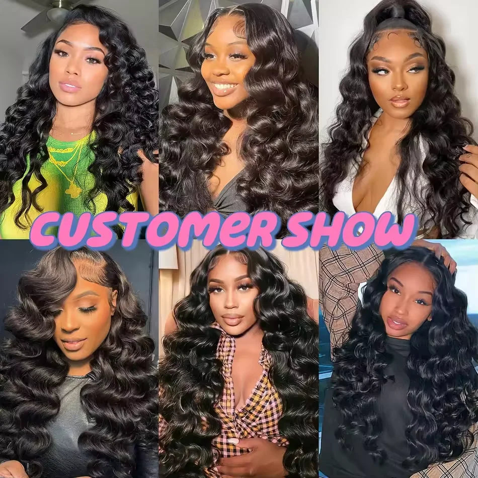 30 38 40 Inch Loose Deep Wave Double Weft Human Hair Curly Bundles Extensions Tissage Unprocessed Brazilian Hair 1 2 3 4 Weave