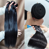 ALIANNA 26Inch Human Hair Bundles 10A Brazilian Raw Hair Weave Bundles 30 38 40 Inch Straight Human Hair Bundles Hair Extensions