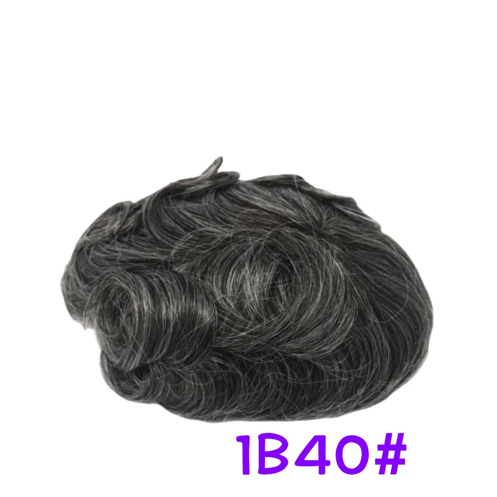 Full Lace Toupee For Men Human Hair Systems Unit Men's Lace Base Wig Breathable Male Capillary Prothesis Man Wigs