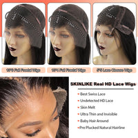 BEEOS Jerry Curly Glueless 250% Skinlike 13x6 HD Lace Front Human Hair Wigs Preplucked 5x5 HD Transparent Lace Wigs For Women