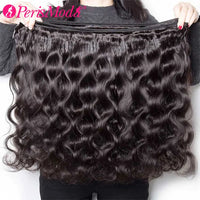 PerisModa 100% Human Hair Body Wave Bundles Human Hair Brazilian Natural Black 3/4 Bundle Deals Virgin Hair Raw Hair Extensions