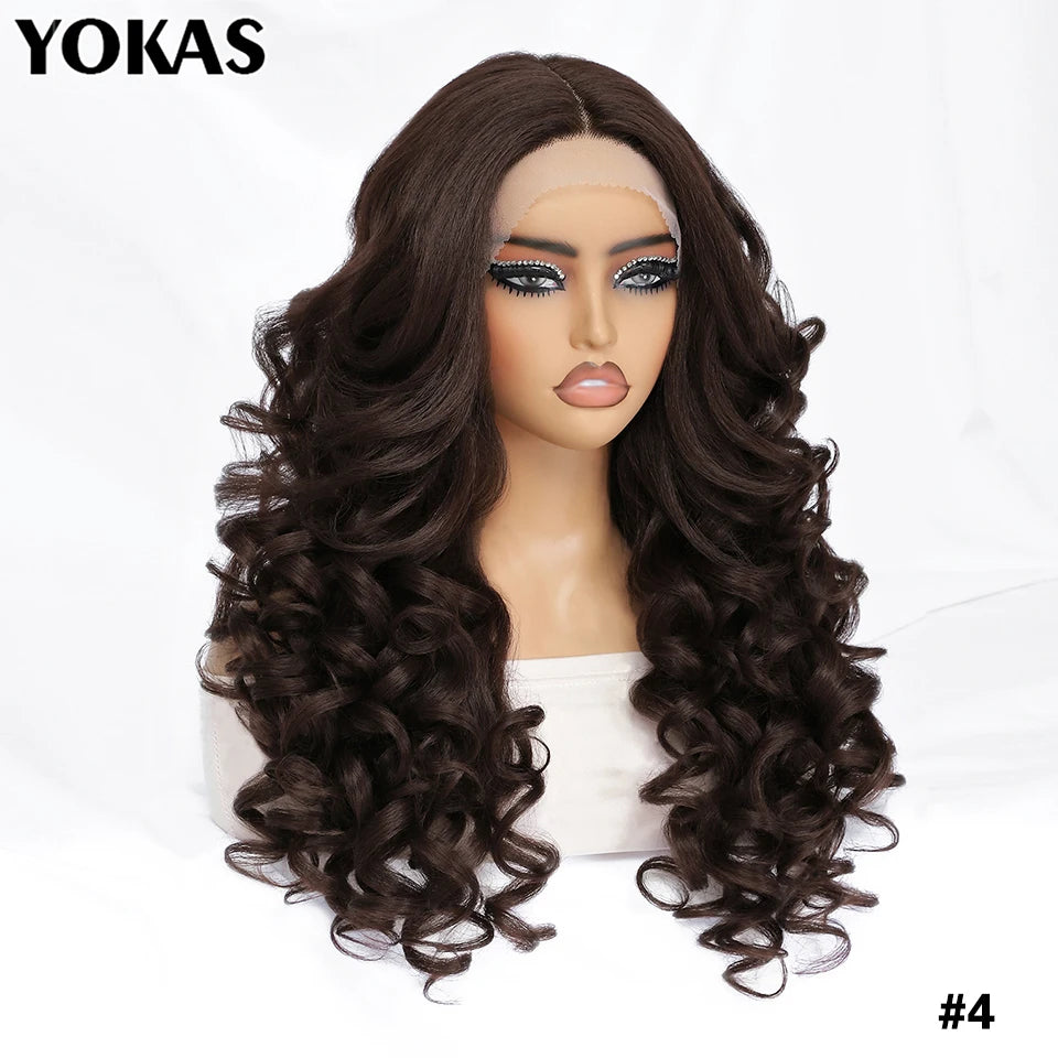 Colorful Curly Lace Front Wig