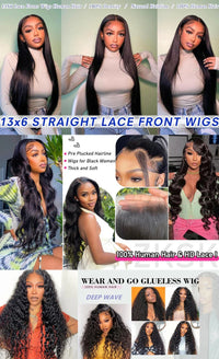 32Inch 360 Lace Wig Straight Lace Front Wig 13x4 13x6 Human Hair Wigs For Women Brazilian Hair Pre Plucked 4x4 Lace Closure Wig